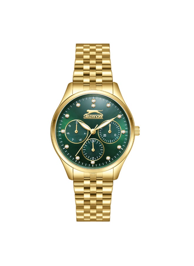 SLAZENGER Women Multi Function Dark Green Dial Watch - SL.9.2404.4.04