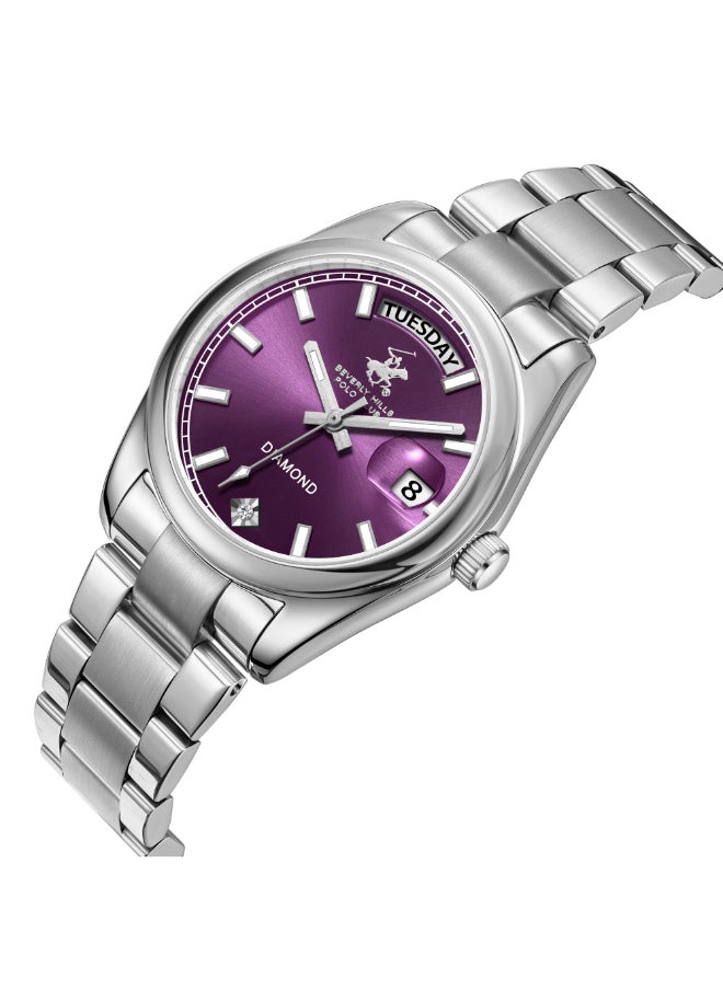 BEVERLY HILLS POLO CLUB Women Analog Purple Dial Watch - BP3709X.380