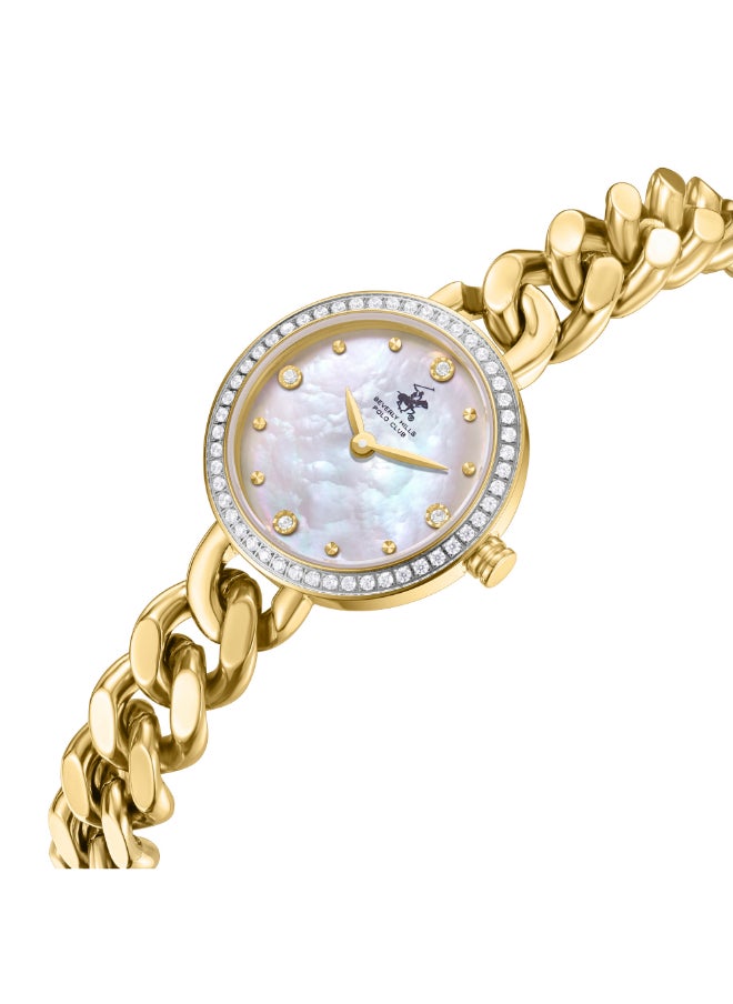 BEVERLY HILLS POLO CLUB Women Analog Mother of Pearl Dial Watch - BP3738X.230