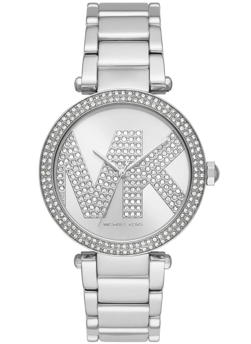 Michael Kors Parker Quartz Silver Dial Silver Steel Strap Watch For Women - MK6658