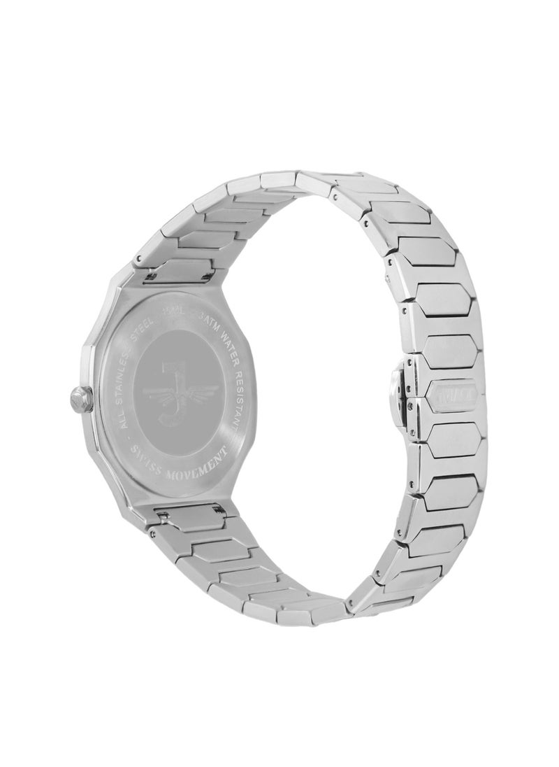 JOVIAL 1544LSMQ09E Women's Stainless Steel Band Watch, Ultrathin, 30mm, Mint Green Dial