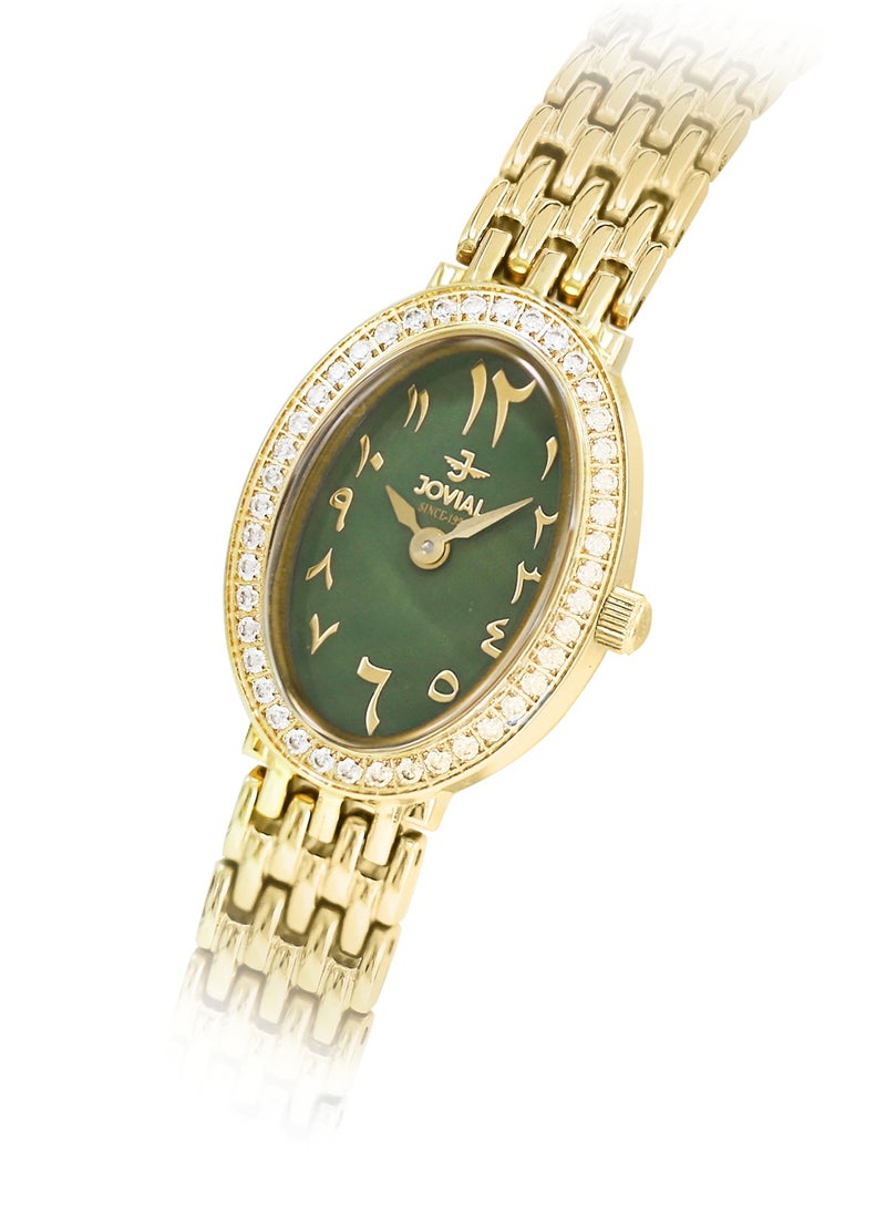 JOVIAL 16056LGMQ09ZE Women's Stainless Steel Watch,19mm