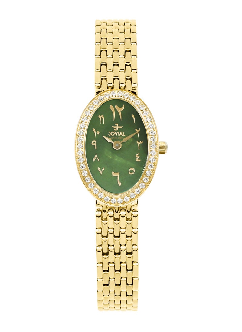 JOVIAL 16056LGMQ09ZE Women's Stainless Steel Watch,19mm