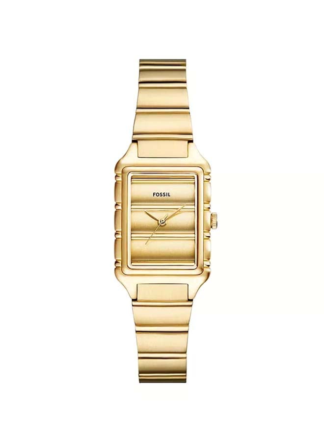 Women's Raquel Three-Hand Gold-Tone Stainless Steel Watch ES5389 - 23mm