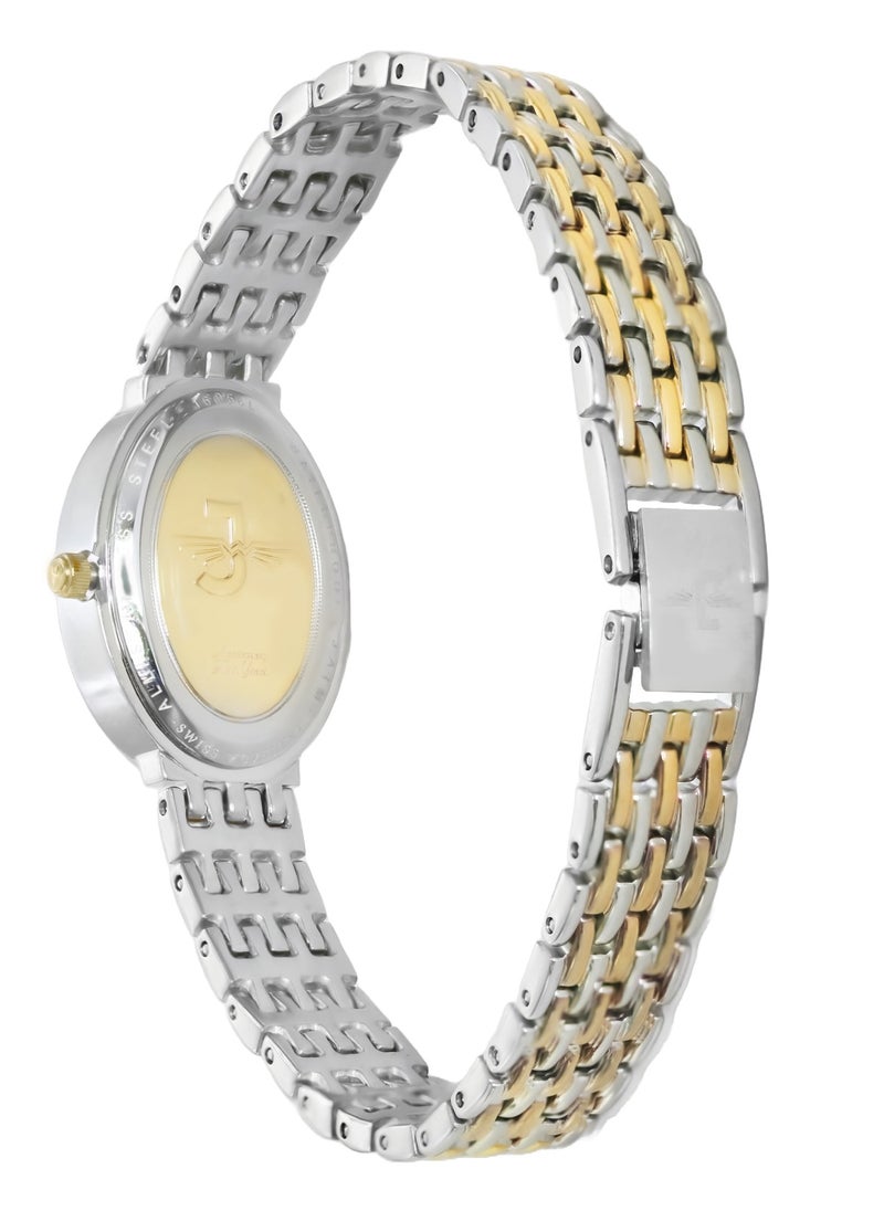 JOVIAL 16056LTMQ01ZE Women's Stainless Steel Watch,19mm, MOP Dial