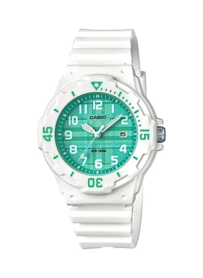 Casio LRW-200H-3C Women's Youth Analog Watch, 34 mm, White