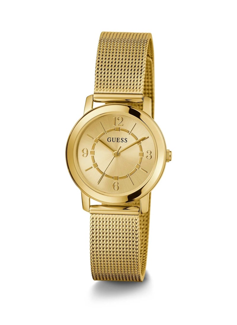 Melody Women's Gold Tone Case Quartz Stainless Steel Watch GW0666L2