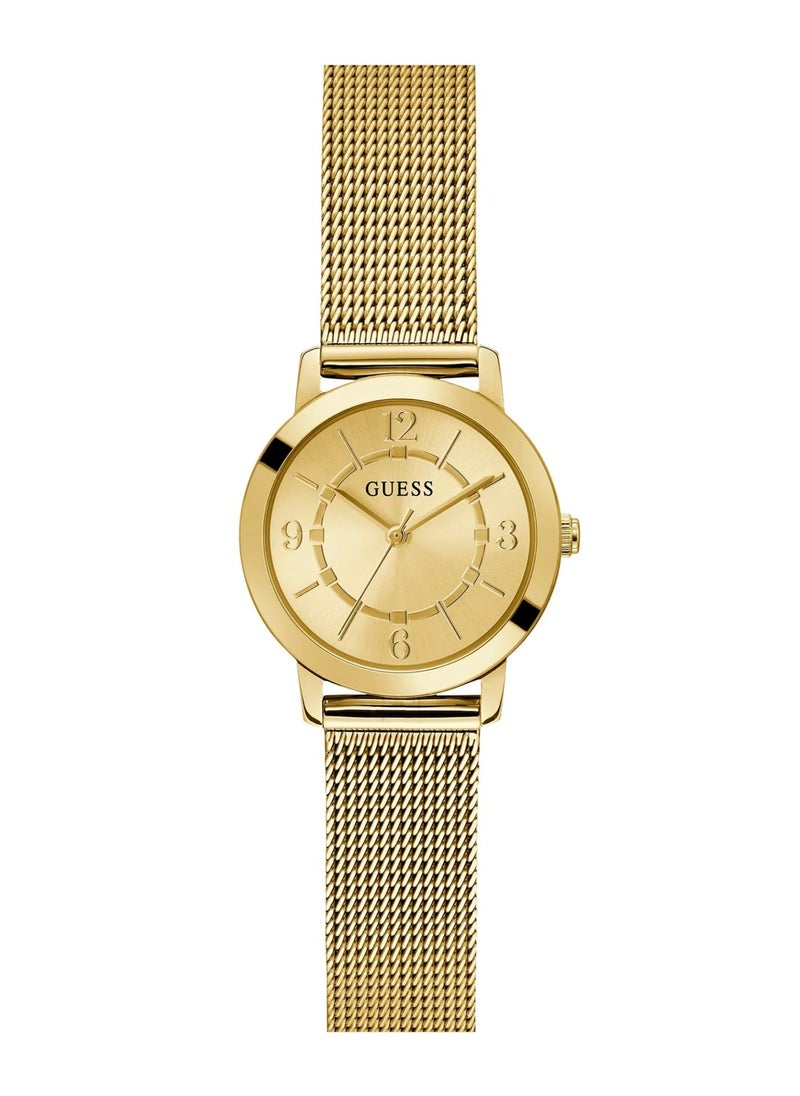 Melody Women's Gold Tone Case Quartz Stainless Steel Watch GW0666L2