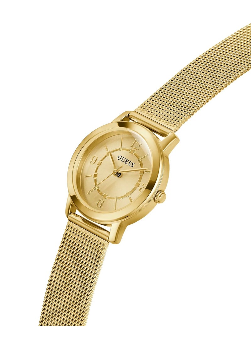 Melody Women's Gold Tone Case Quartz Stainless Steel Watch GW0666L2