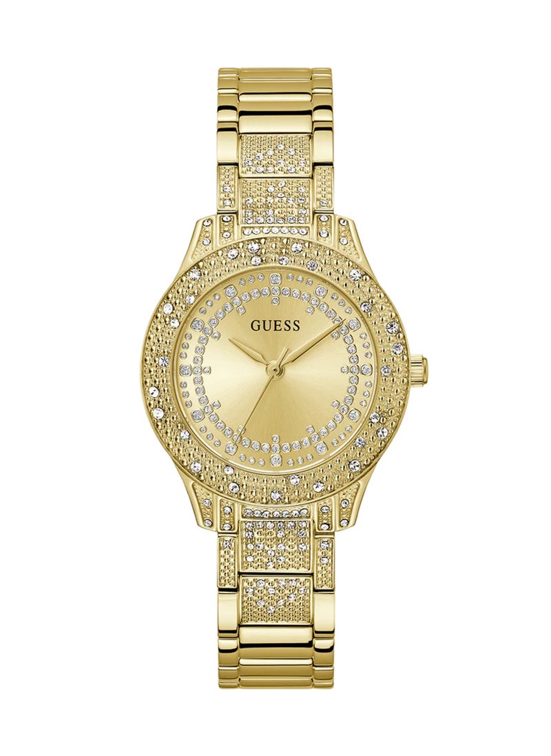 Shooting Star Ladies Analog Gold Tone Stainless Steel Watch GW0746L2