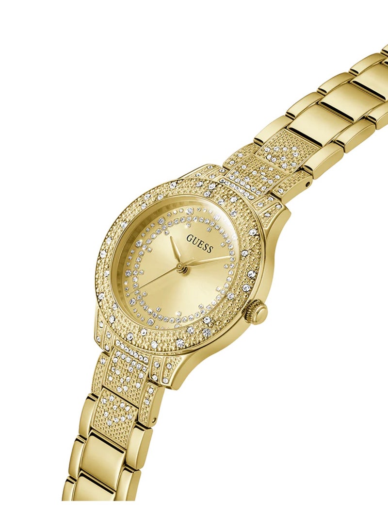 Shooting Star Ladies Analog Gold Tone Stainless Steel Watch GW0746L2