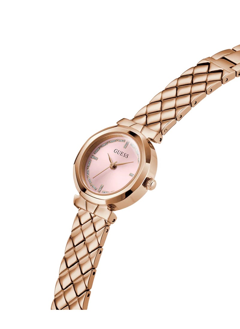 Mini Rumour Women Analog Quartz Rose Gold Stainless Steel Watch GW0839L3