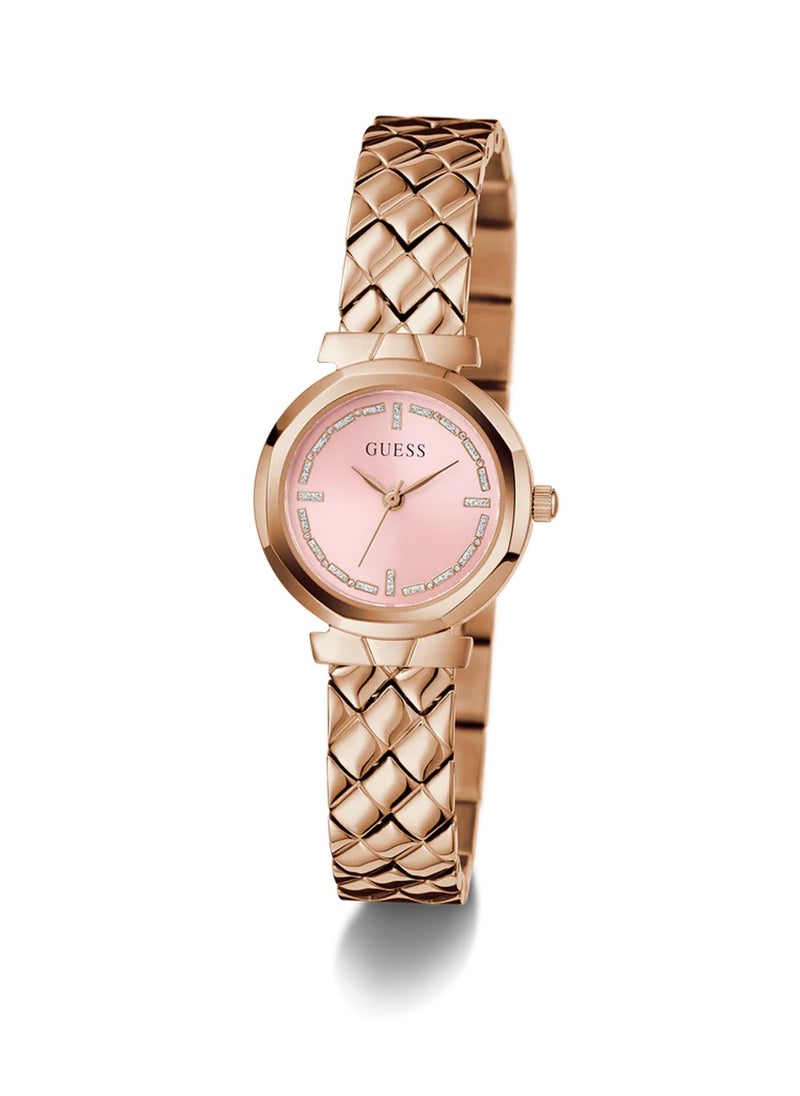 Mini Rumour Women Analog Quartz Rose Gold Stainless Steel Watch GW0839L3