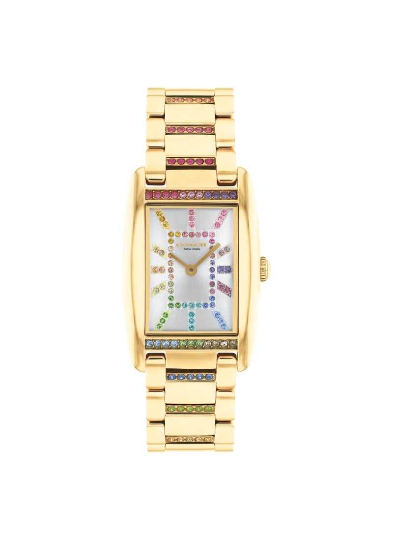 Rectangle Analog Women's Champagne Case Watch - 14504347