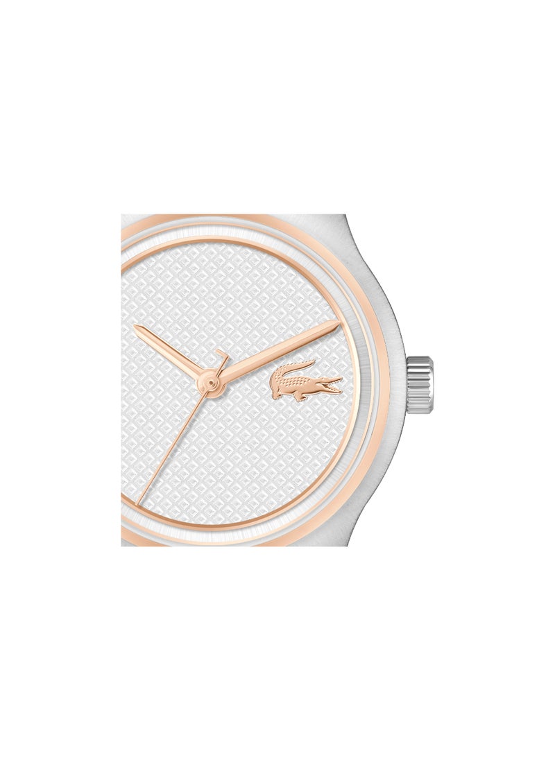 LACOSTE ROUND ANALOG WOMEN'S WHITE CASE WATCH - 2001392
