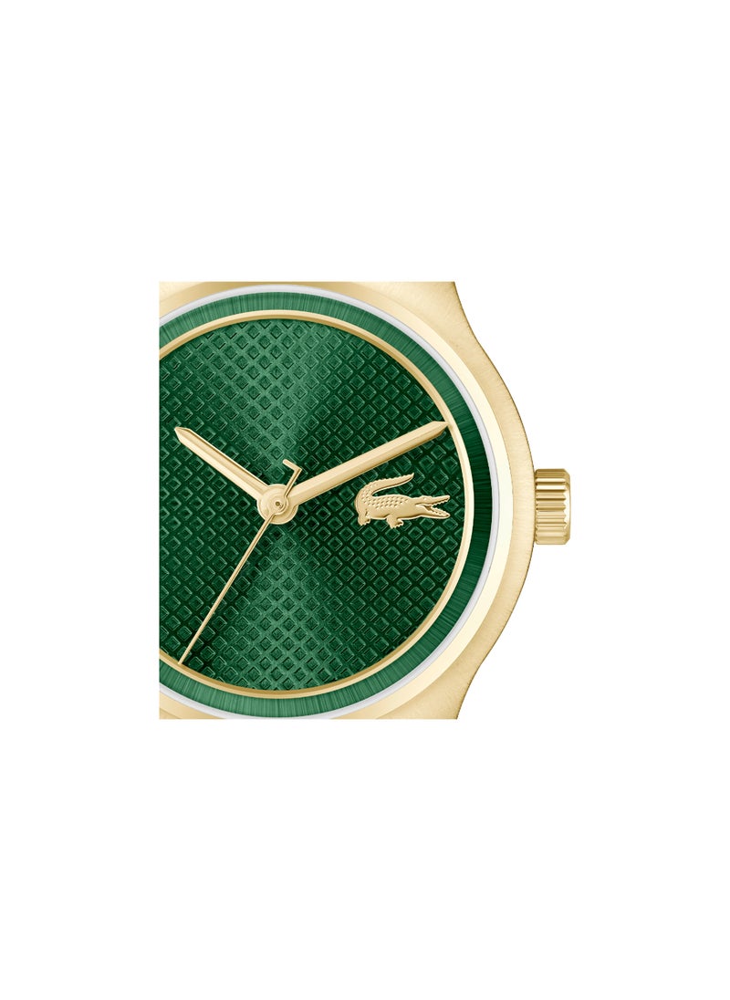 LACOSTE ROUND ANALOG WOMEN'S GREEN CASE WATCH - 2001389