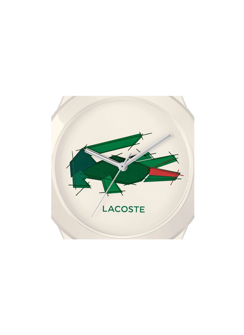 LACOSTE ROUND ANALOG WOMEN'S WHITE CASE WATCH - 2001404