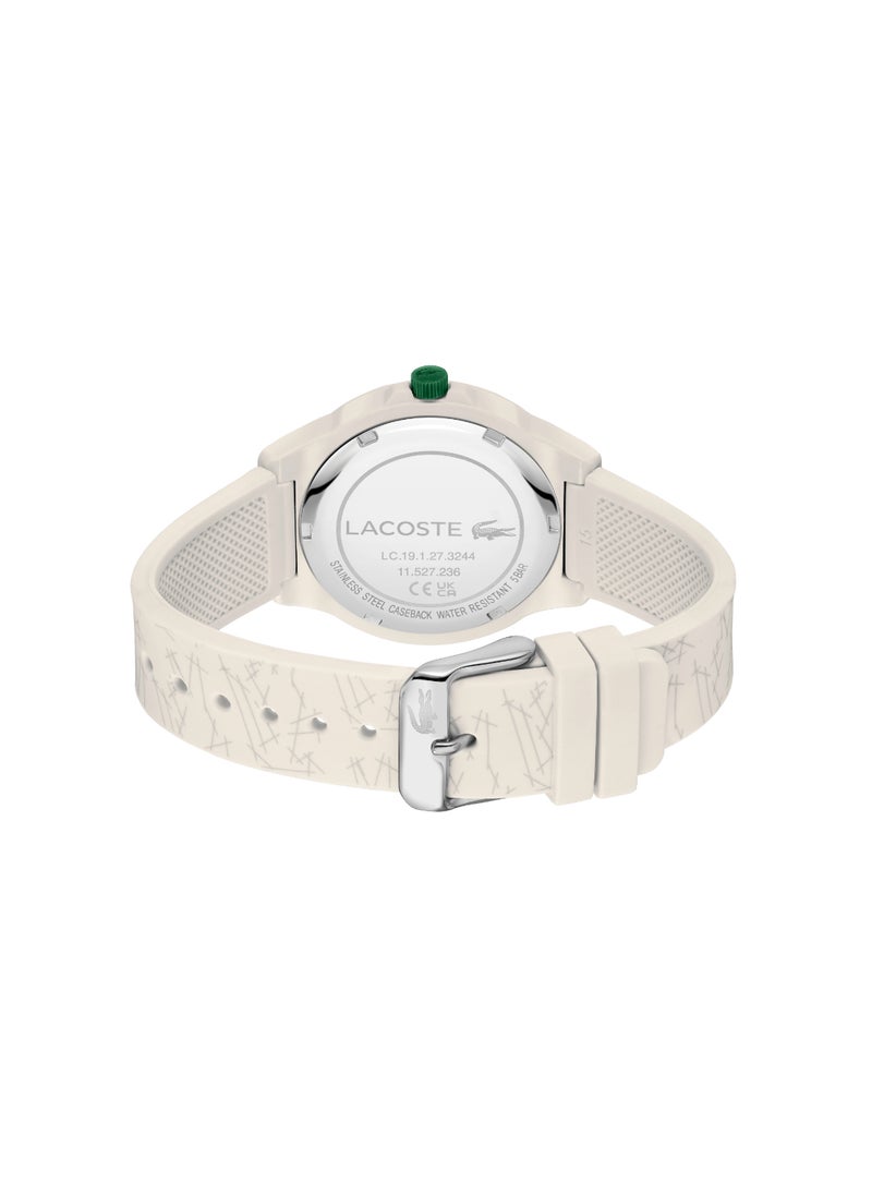 LACOSTE ROUND ANALOG WOMEN'S WHITE CASE WATCH - 2001404