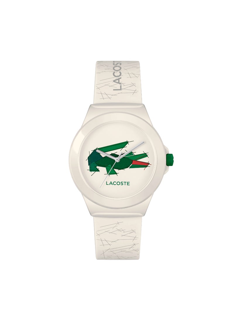 LACOSTE ROUND ANALOG WOMEN'S WHITE CASE WATCH - 2001404