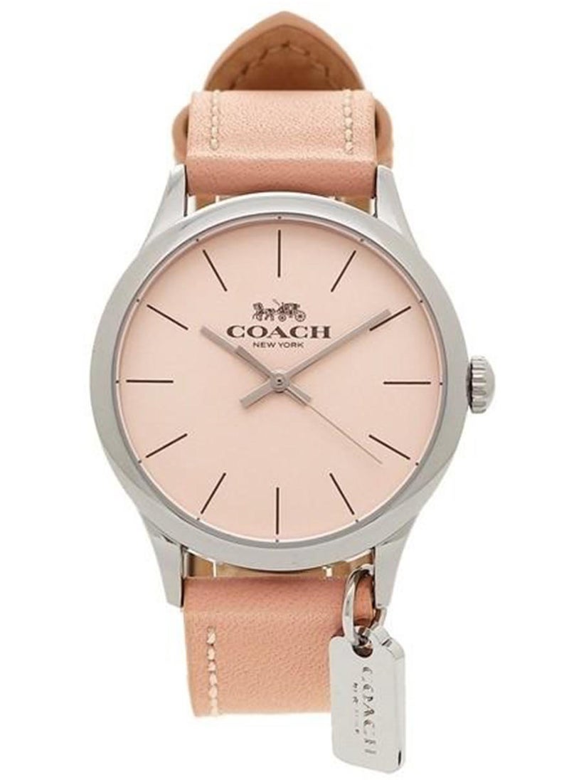 COACH WATCHES ROUND ANALOG WOMEN'S PINK CASE WATCH - 14502935