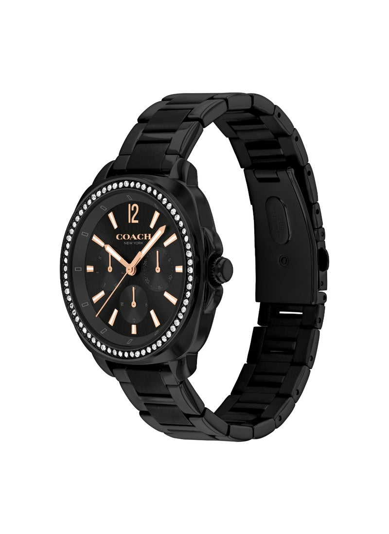 COACH WATCHES TONNEAU ANALOG WOMEN'S BLACK CASE WATCH - 14504396