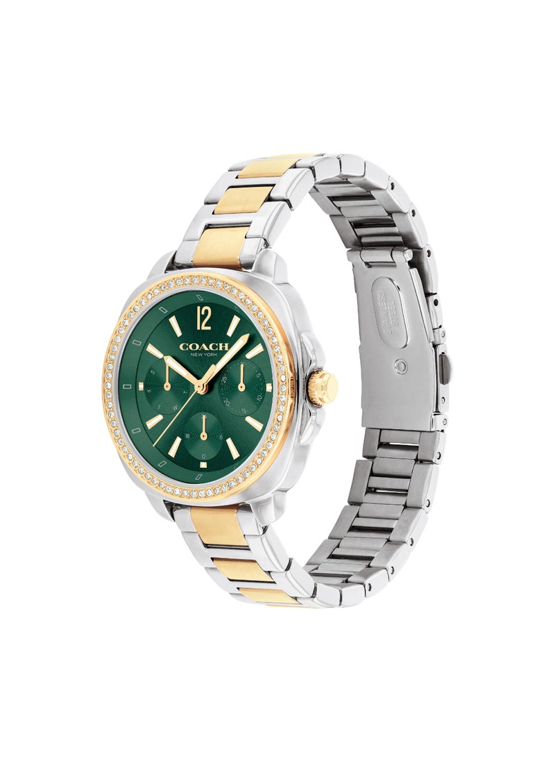 COACH WATCHES TONNEAU ANALOG WOMEN'S GREEN CASE WATCH - 14504394