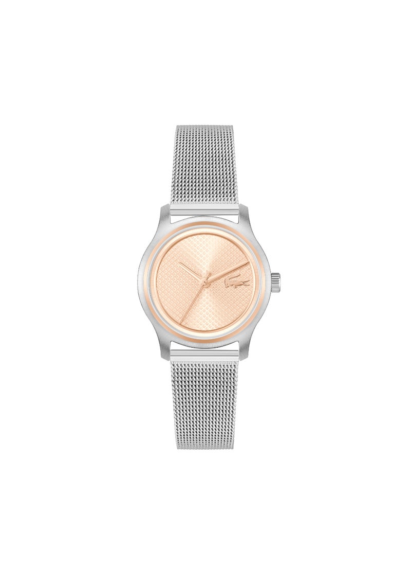 LACOSTE ROUND ANALOG WOMEN'S CARNATION GOLD CASE WATCH - 2001390