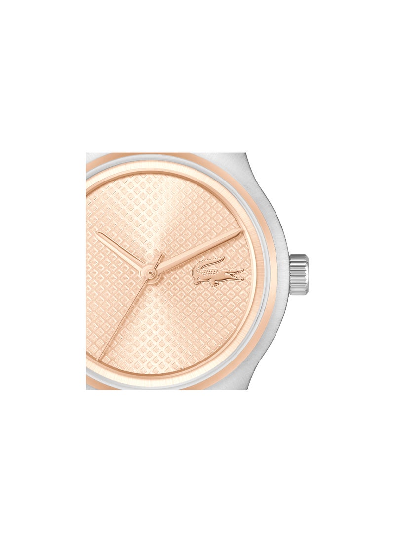 LACOSTE ROUND ANALOG WOMEN'S CARNATION GOLD CASE WATCH - 2001390