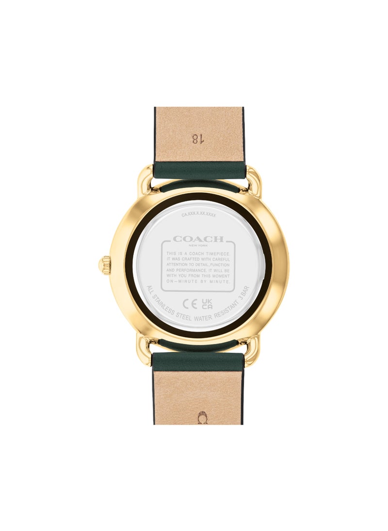 COACH WATCHES ROUND ANALOG WOMEN'S GREEN CASE WATCH - 14504377