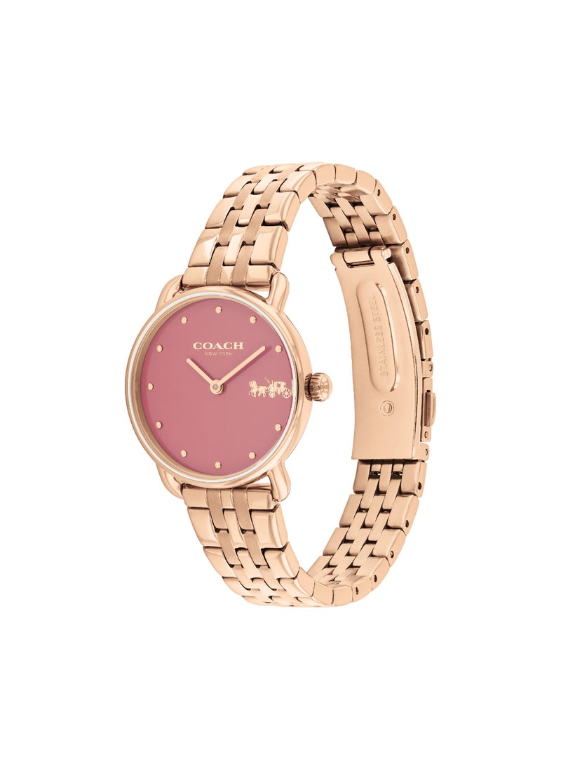 COACH WATCHES ROUND ANALOG WOMEN'S PINK CASE WATCH - 14504444