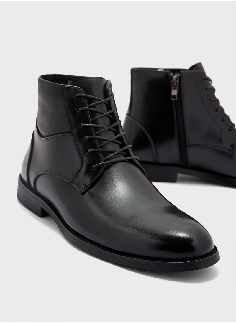 Ankle Lace Up Formal Boots