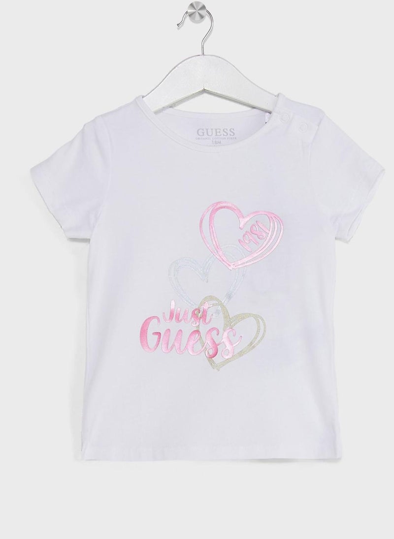 Infant Heart Print T-Shirt