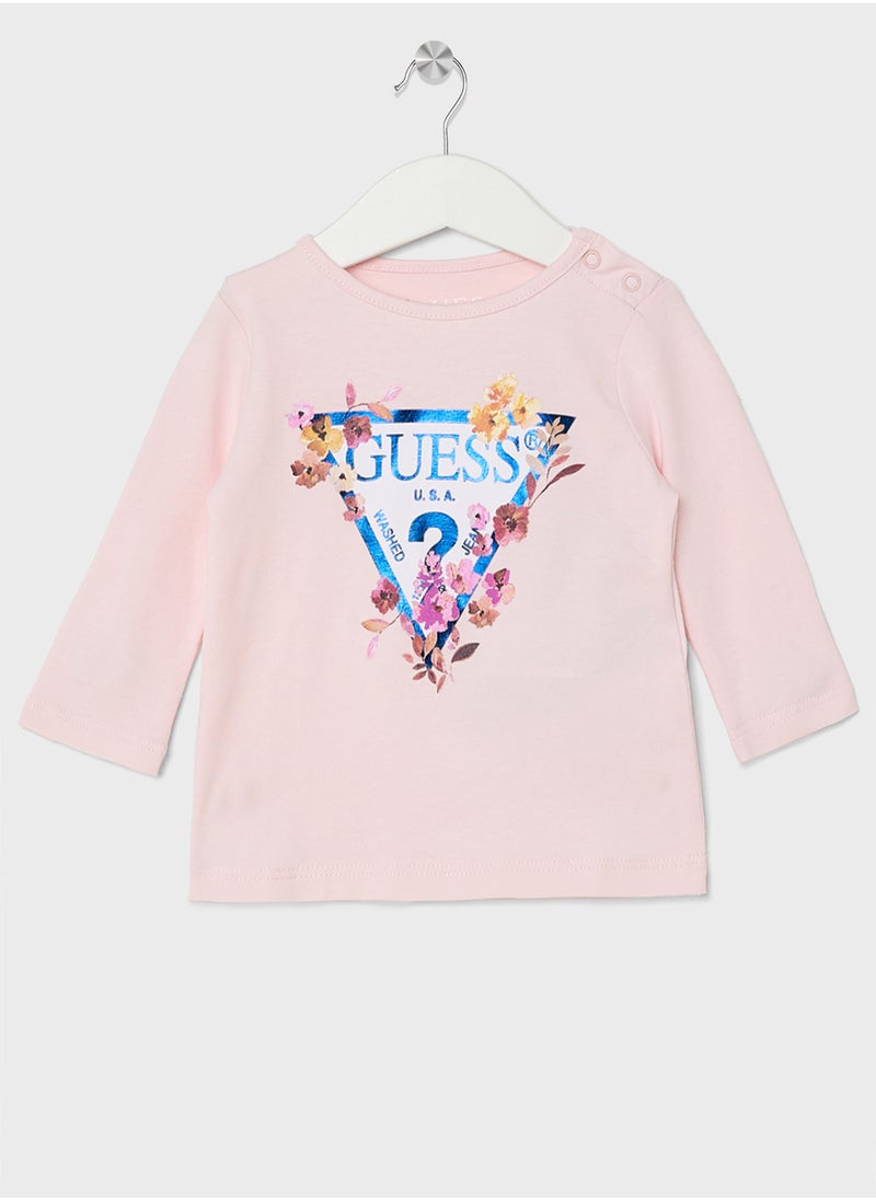 Kids Logo Detail Long Sleeve T-Shirt