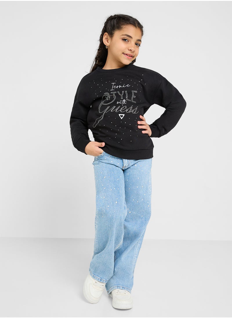 Kids Logo Detail Long Sleeve T-Shirt