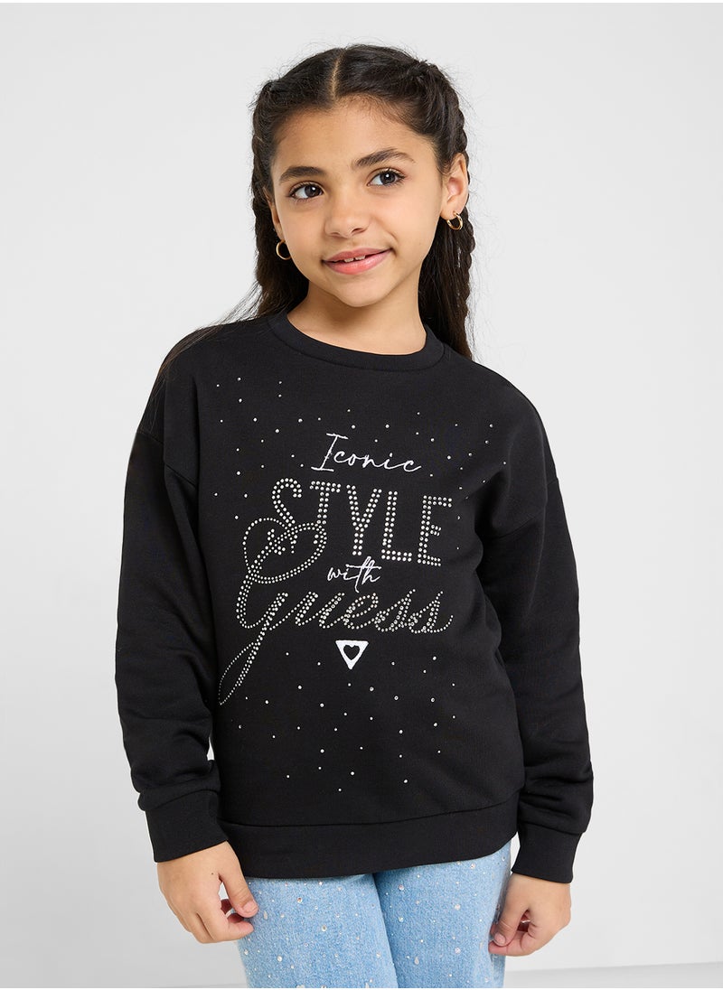 Kids Logo Detail Long Sleeve T-Shirt