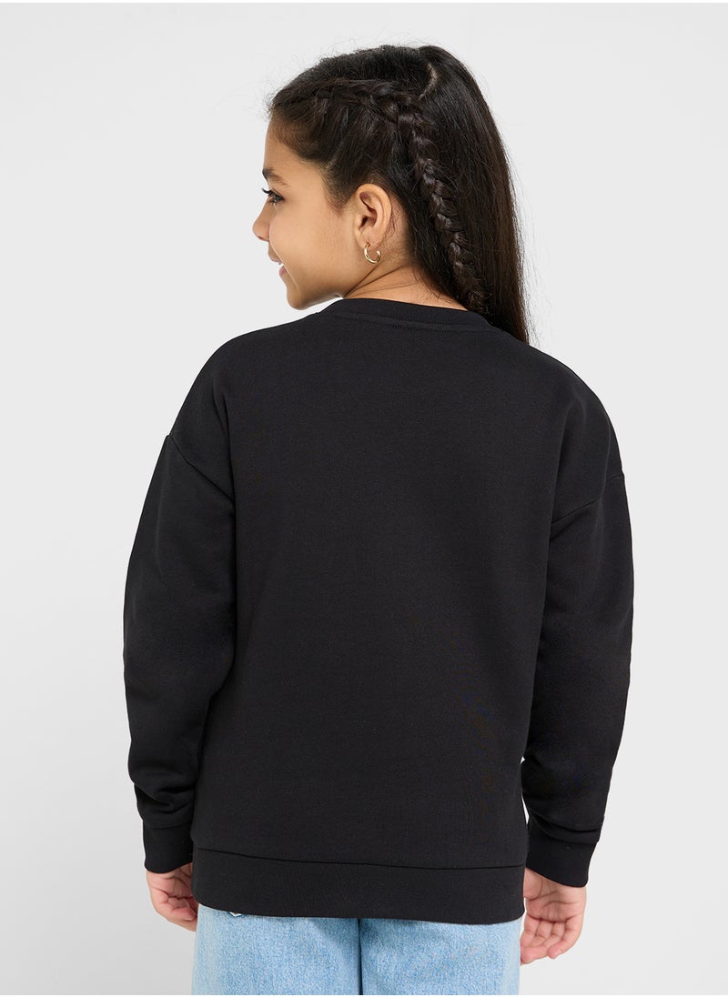 Kids Logo Detail Long Sleeve T-Shirt