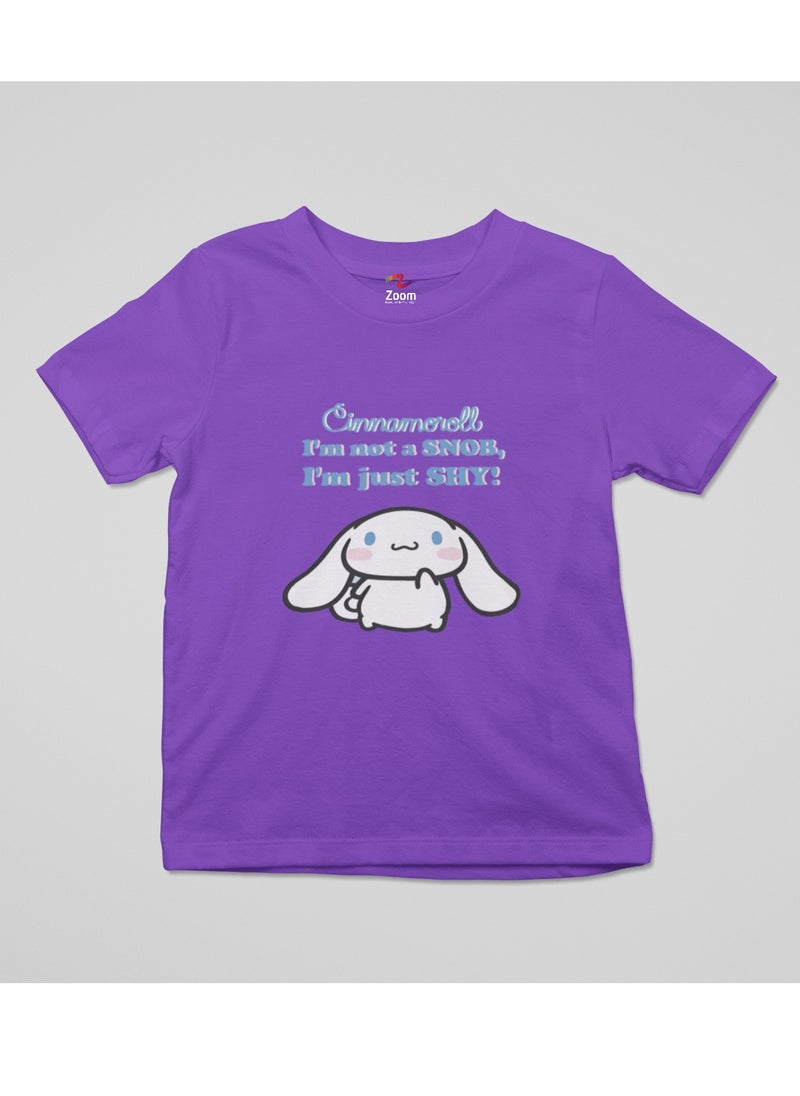 Cinnamoroll Cotton T-Shirt Featuring Iconic Character Design