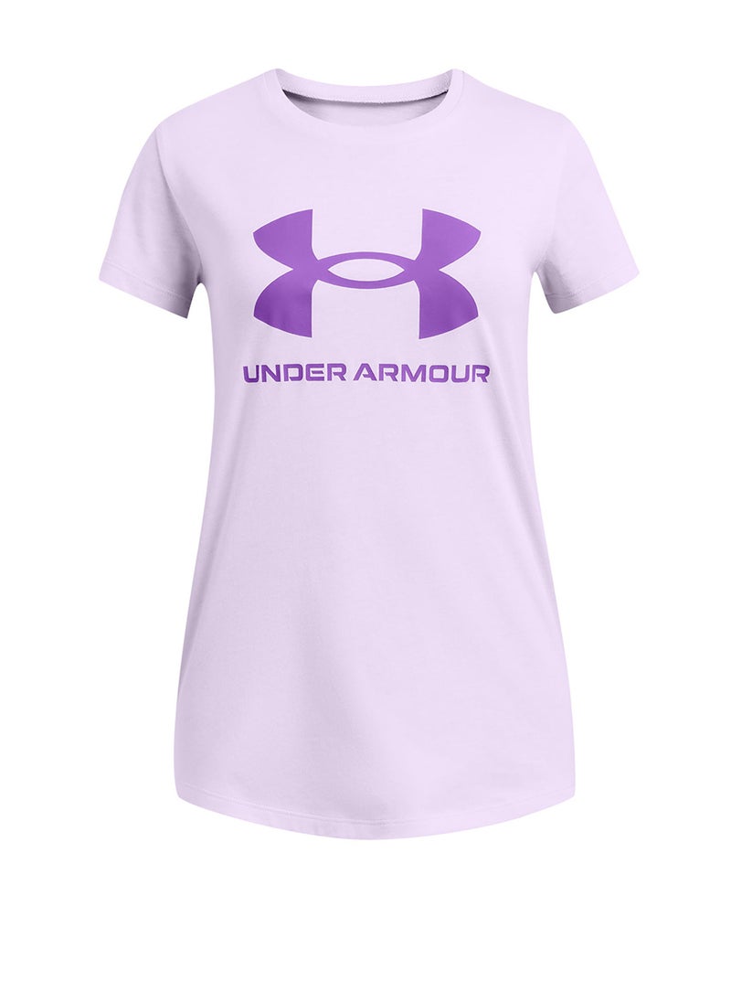 Girls' Sportstyle Logo Short Sleeve T-shirt