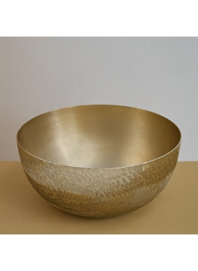 Catlyn Textured Aluminium Decorative Bowl 25 x 14 x 25 cm