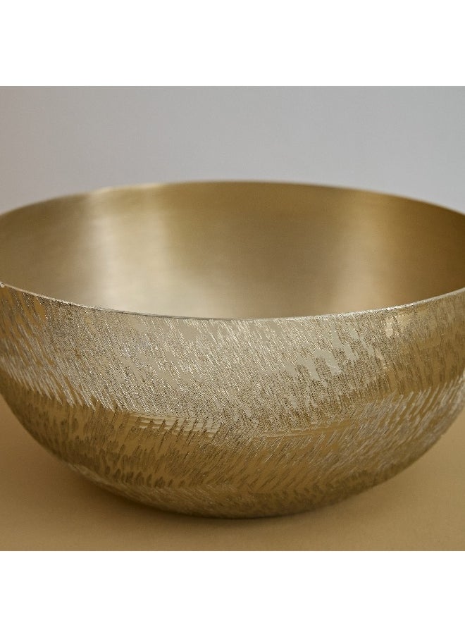 Catlyn Textured Aluminium Decorative Bowl 25 x 14 x 25 cm