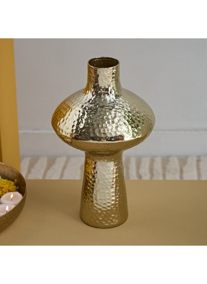 Catlyn Aluminium Hammered Vase 17 x 17 x 32 cm