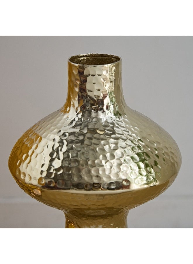 Catlyn Aluminium Hammered Vase 17 x 17 x 32 cm