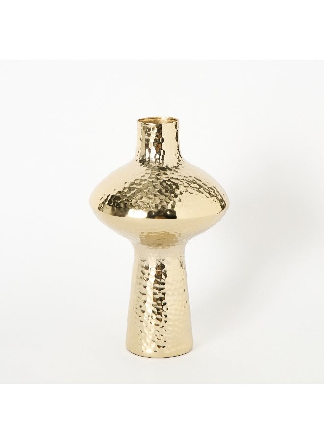 Catlyn Aluminium Hammered Vase 17 x 17 x 32 cm