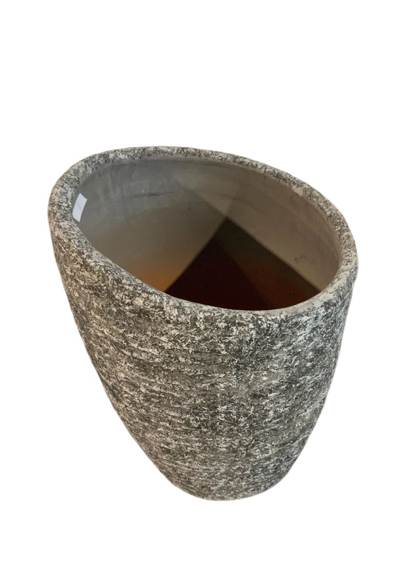 Vase Gray | Flower Pot | 35x47cm | Home Decor