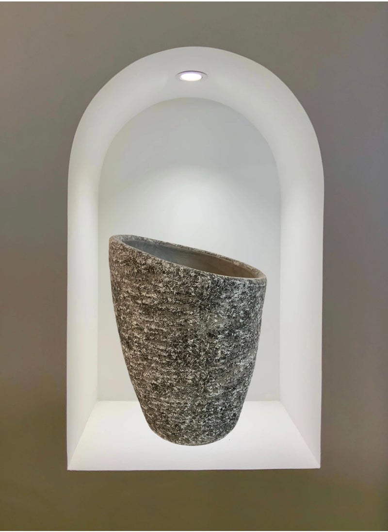 Vase Gray | Flower Pot | 35x47cm | Home Decor