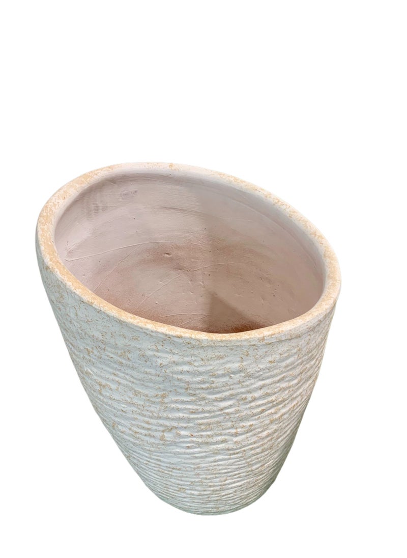 Vase White | Flower Pot | 47x59cm | Home Decor |Outdoor | Durable