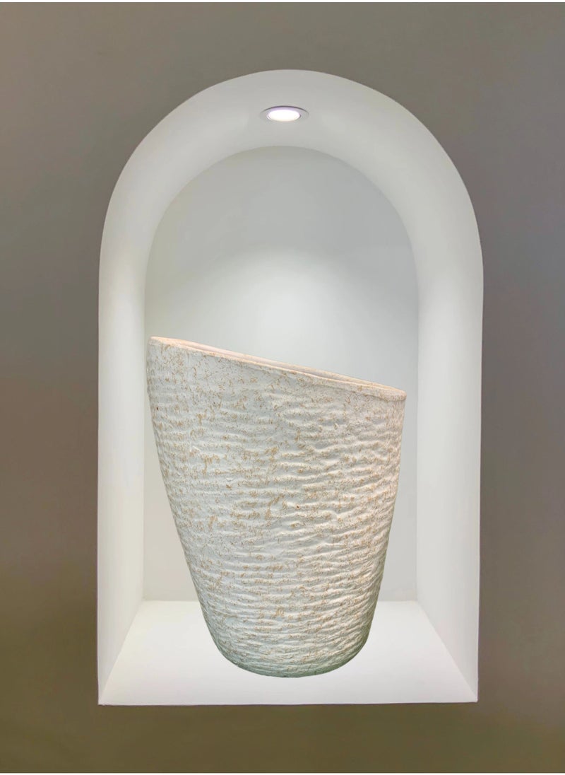 Vase | White | Size 47x59cm | Indoor and Outdoor | Home Decor | Home Accessories