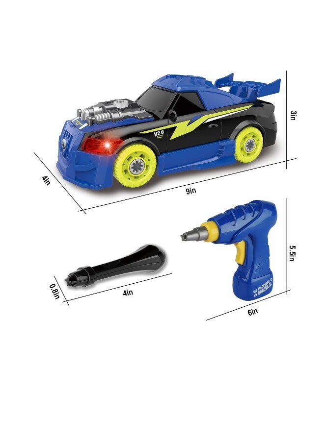 Racing Car Kit for Young Kids, New Take Apart Toy Racing Car Set, 2 IN 1 Construction Tool, Best Gifts Present Children Construction Building Toys, Suitable for Boy Girl Aged 3 and more