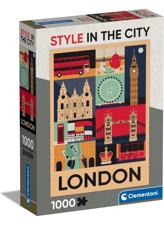 Clementoni Style in the City London Jigsaw Puzzle (1000 Pieces)