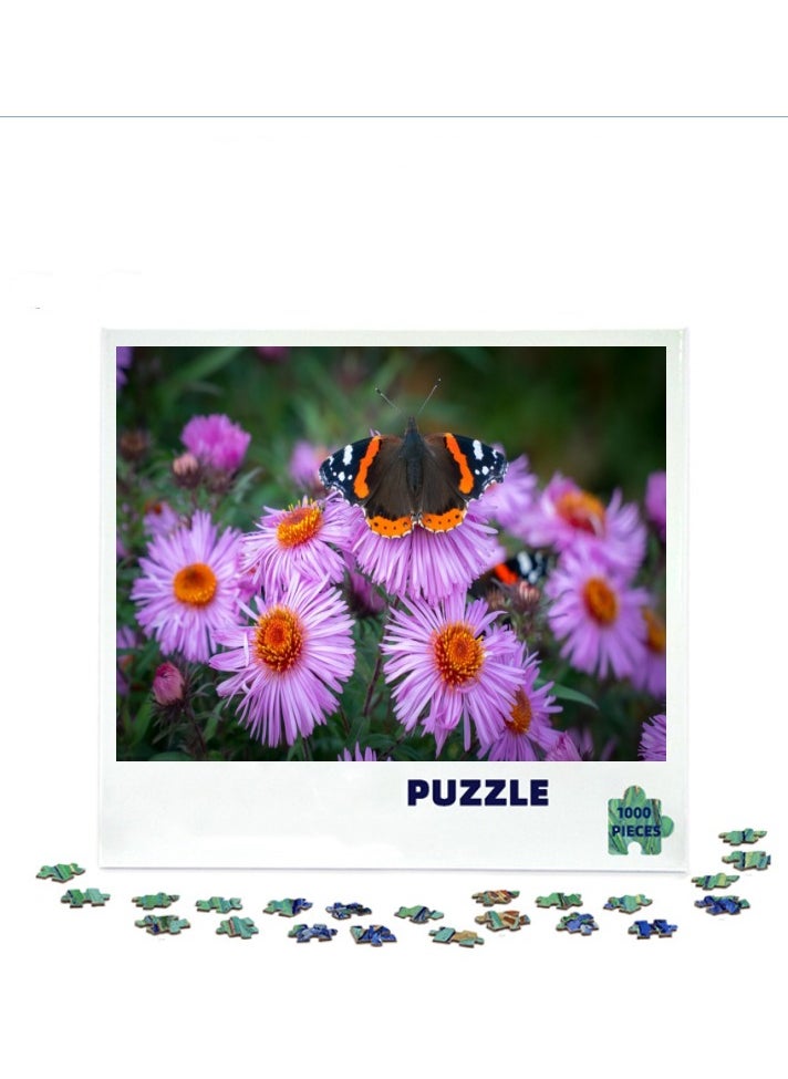 1000-Piece Colorful Butterfly Insect Puzzle for Relaxing Decor